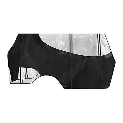 DoubleTake Enclosure & Valance for Kwick-Track Rail System and Helix 4 Pass, EZGO TXT 94-13, Black