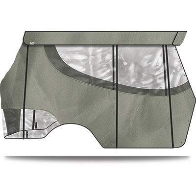 DoubleTake Enclosure & Valance for Kwick-Track Rail System, 4 Pass, CC DS Style 00+, Silver