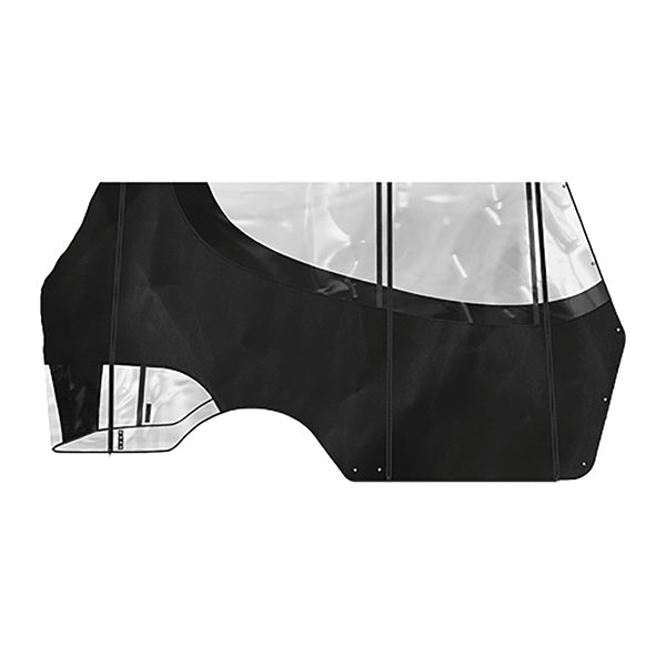 DoubleTake Enclosure for Kwick-Track Rail System, 4 Passenger, Yamaha Drive2, Black