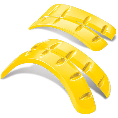 DoubleTake Fender Flare Set for Phoenix Body, EZGO TXT 96+, Yellow