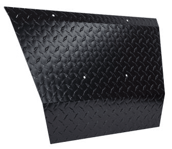 Front Shock Cover (Bumper) Black Powder Coated Aluminum Diamond Plate for EZGO TXT - FSTX02