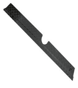 Kick Plate Black Powder Coated Aluminum Diamond Plate for Club Car Precedent (2004-up) - KPPR02