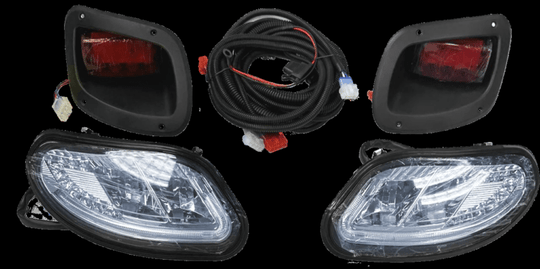 EZGO TXT 2014-Plus Golf Cart Adjustable LED Headlights / Tail lights - LITX02
