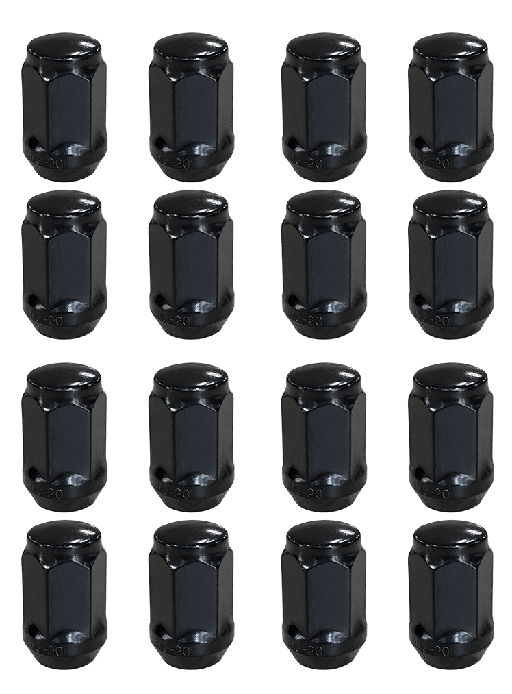 Lug Nuts – STANDARD (1/2″-20) – Color Black - LN0002