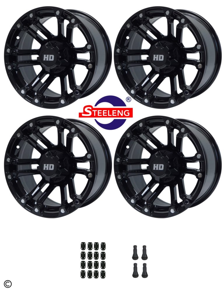 14″ Rhino Glossy Black Wheel – Aluminum Alloy - WH1423