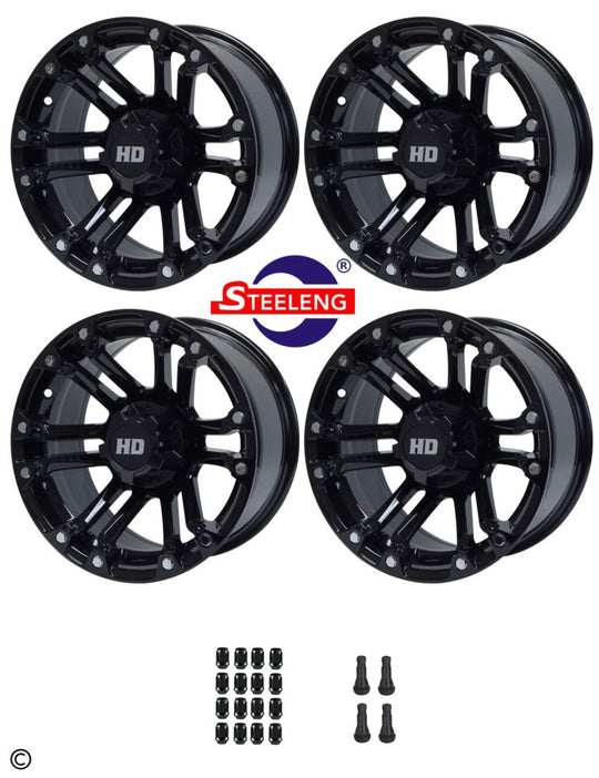 14″ Rhino Glossy Black Wheel – Aluminum Alloy - WH1423