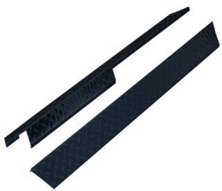 Rocker Panels Black Powder Coated Aluminum Diamond Plate for Club Car DS (1982-up) (set of 2) - RPDS02