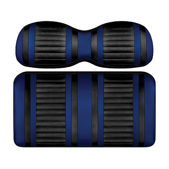 DoubleTake Extreme Front Cushion Set, Club Car DS Style 00+, Black/Blue