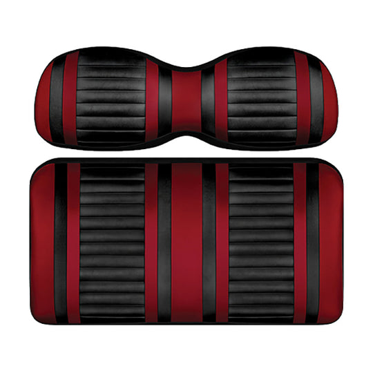 DoubleTake Extreme Front Cushion Set, Club Car DS Style 00+, Black/Ruby