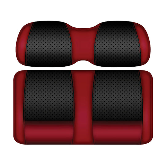 DoubleTake Clubhouse Front Cushion Set, Club Car DS Style 00+, Black/Ruby