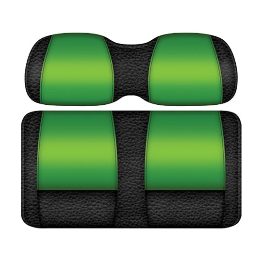 DoubleTake Veranda Seat Pod Cushion Set, E-Z-Go TXT 96+, Black/Lime