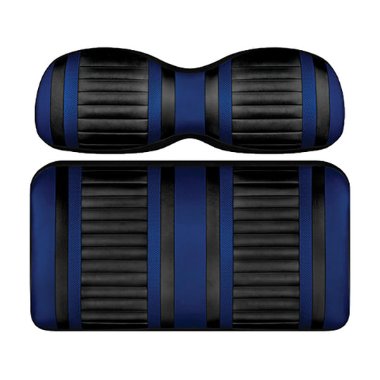 DoubleTake Extreme Seat Pod Cushion Set, Club Car DS Style 00+, Black/Blue