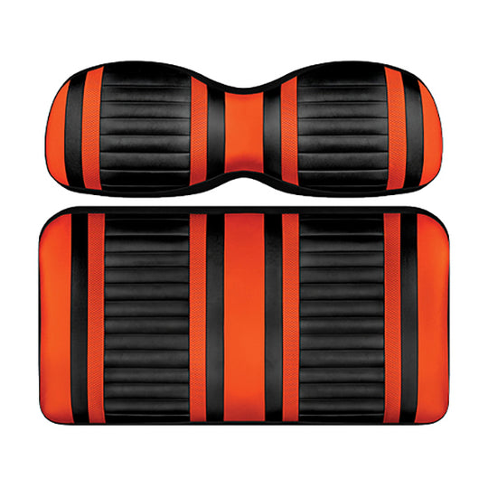 DoubleTake Extreme Seat Pod Cushion Set, Club Car DS Style 00+, Black/Orange