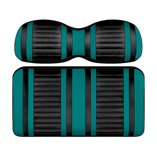 DoubleTake Extreme Seat Pod Cushion Set, Club Car Precedent 04+, Black/Teal