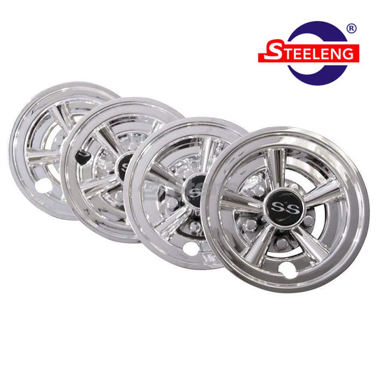 8″ Wheel Covers Chrome finish SS design (SET OF 4) - WC0801
