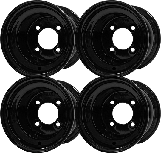 SGC 8″ Black Steel Wheels (SET OF 4)
