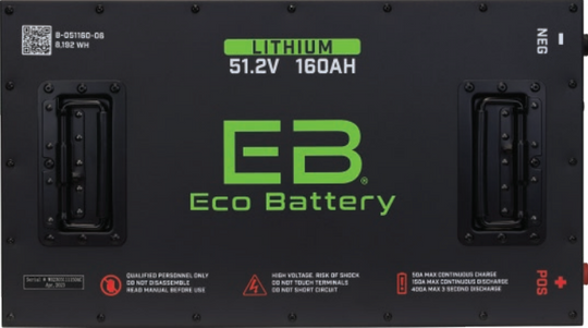 Eco Battery 48V 160Ah LifePo4 Golf Cart Battery - A-051160-06