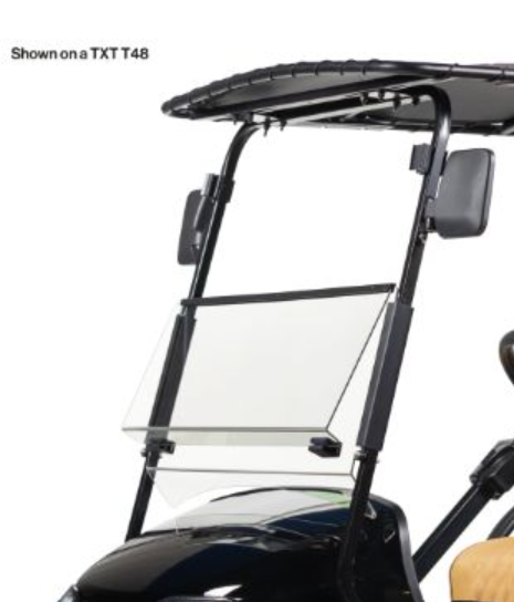 RedDot EZGO TXT Clear Folding DOT Windshield (Years 1994.5-2013)