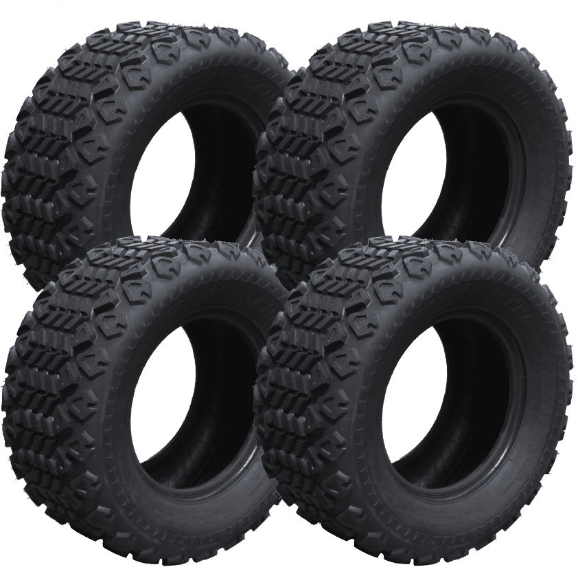 STEELENG 18″x9″10″ All Terrain Tire DOT approved (SET OF 4) Golf