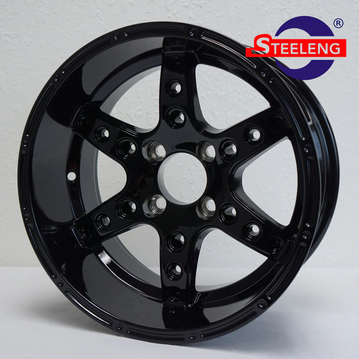 14" Black Turbine Aluminum Wheel - WH1411
