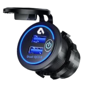 Allied Battery - Dual USB 12V Charger For Golf Cart - Phone And Accessories