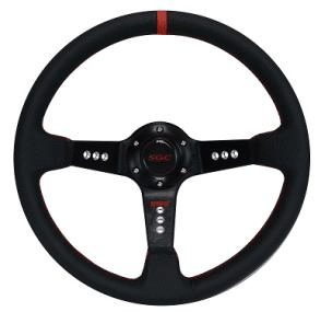 SW2 Steering Wheel – Negative offset – Black with Red Stripe - WA0002
