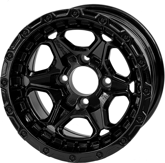 12 " Grizzly Glossy Black Wheel - Aluminum Alloy - WH1264