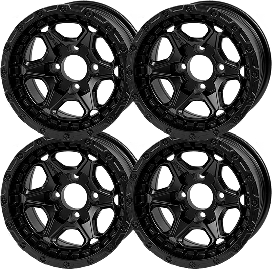 SGC 12 " Grizzly Matte Black Wheel - Aluminum Alloy (SET OF 4)