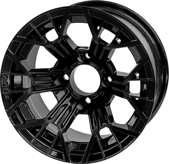 12 " Mantis Glossy Black Wheel - Aluminum Alloy - WH1268