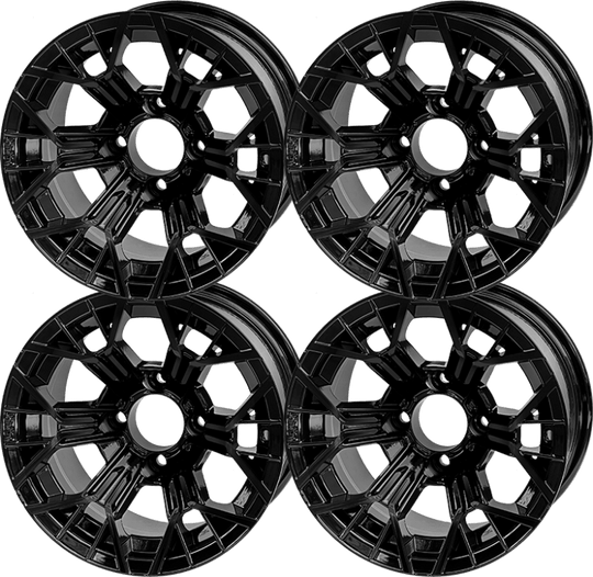 12 " Mantis Glossy Black Wheel - Aluminum Alloy (SET OF 4)