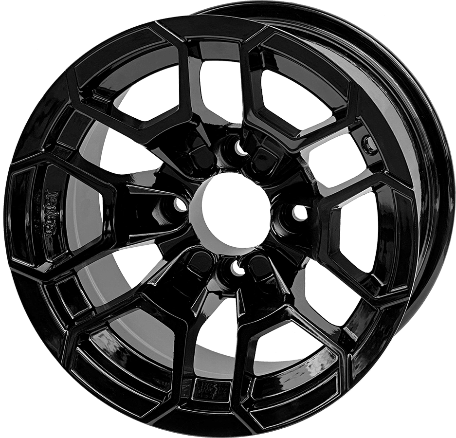 12 " Talon Glossy Black Wheel - Aluminum Alloy - WH1272