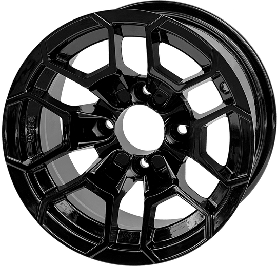 12 " Talon Glossy Black Wheel - Aluminum Alloy - WH1272