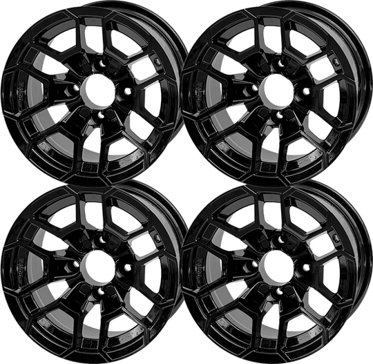SGC 12 " Talon Glossy Black Wheel - Aluminum Alloy (SET OF 4)