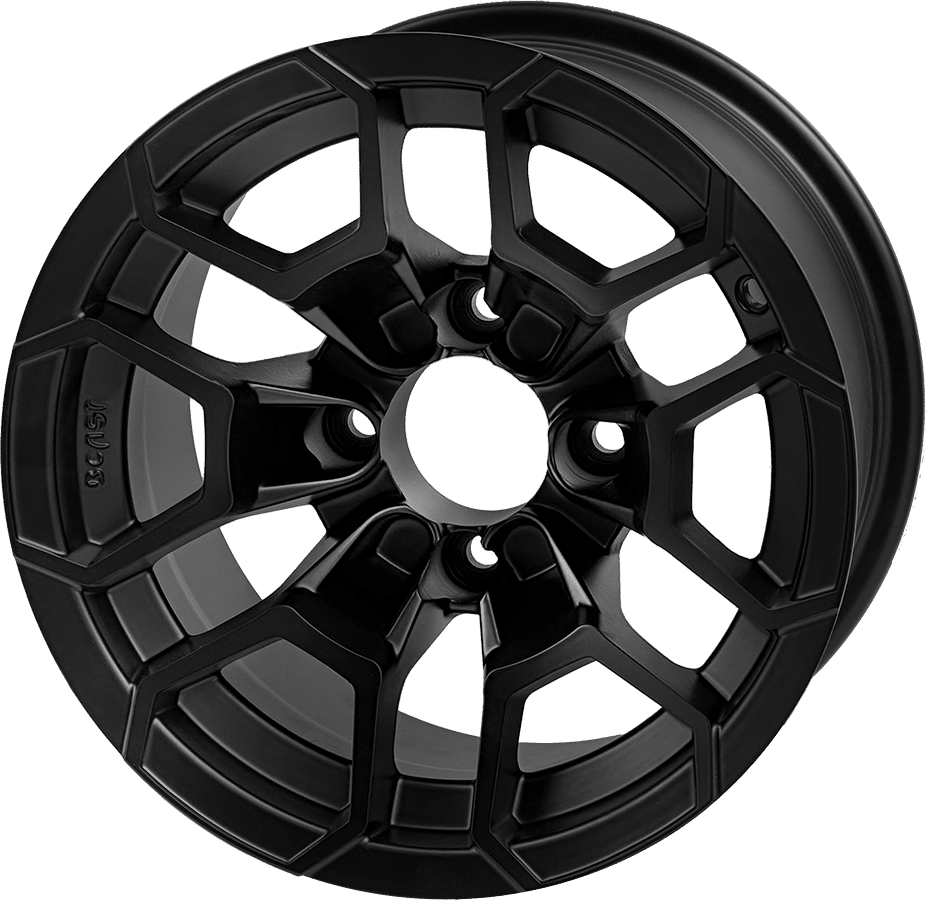 12 " Talon Matte Black Wheel - Aluminum Alloy - WH1273