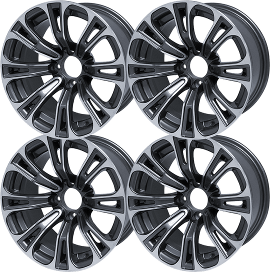 SGC 14″ Vector Machined/Gunmetal Wheel – Aluminum Alloy (SET OF 4)
