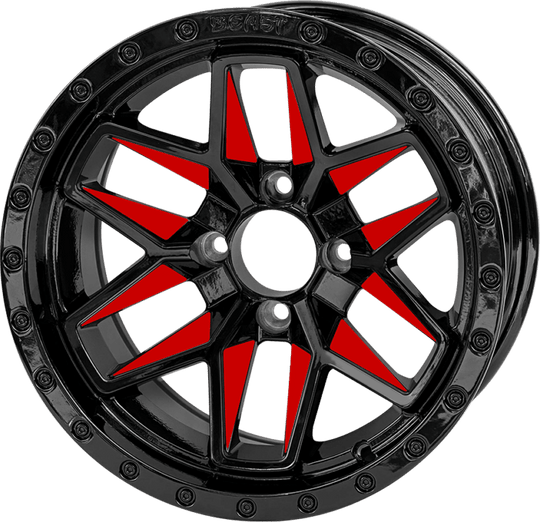 14″ Glossy Red Widow Wheel – Aluminum Alloy - WH1433