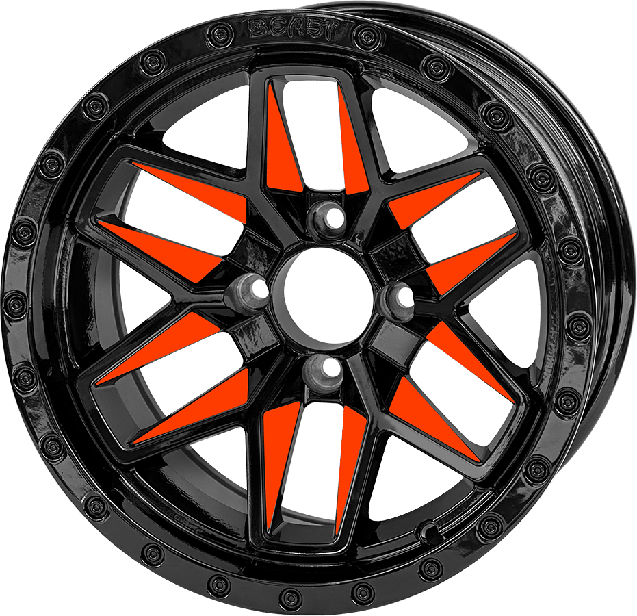 14″ Glossy Orange Widow Wheel – Aluminum Alloy - WH1434