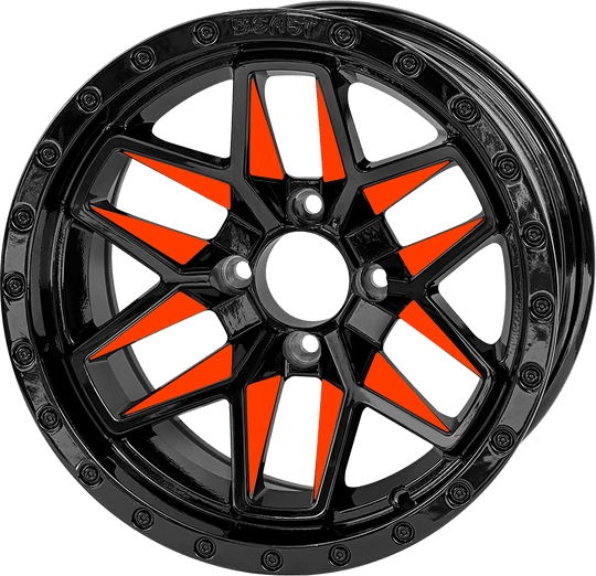 14″ Glossy Orange Widow Wheel – Aluminum Alloy - WH1434