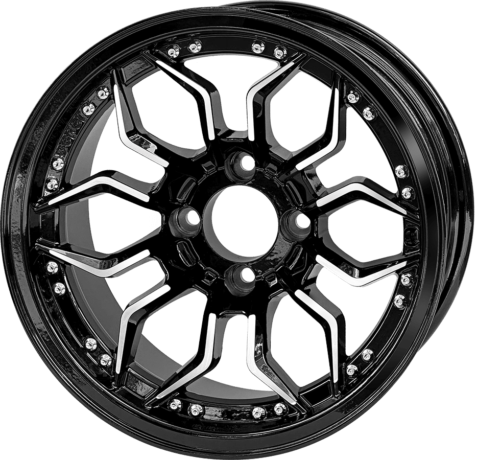 14″ Scorpion Machined Black Wheel – Aluminum Alloy - WH1443