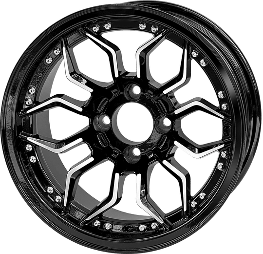 14″ Scorpion Machined Black Wheel – Aluminum Alloy - WH1443