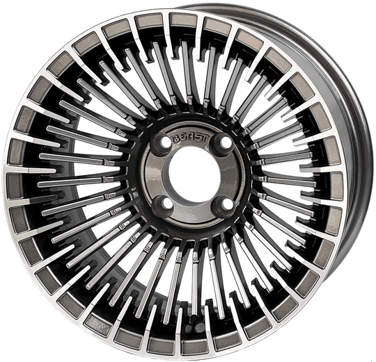 14″ Piranha Machined Gunmetal Wheel – Aluminum Alloy - WH1453