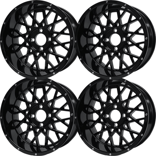 SGC 15″ Venom Glossy Black Wheel – Aluminum Alloy (SET OF 4)
