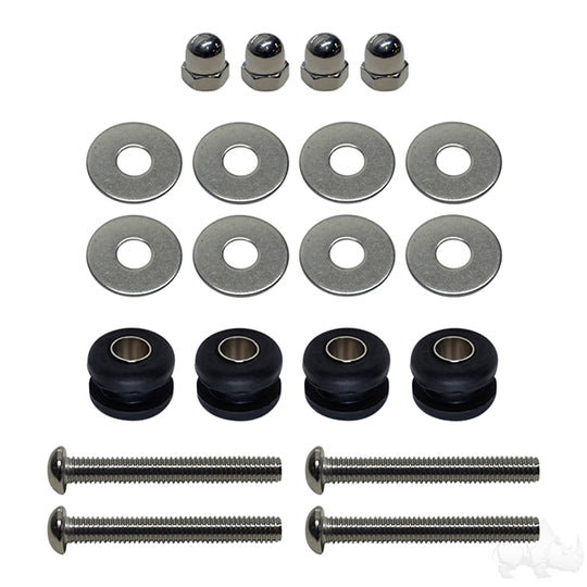 Windshield, Tinted 2 Piece, Yamaha Drive2