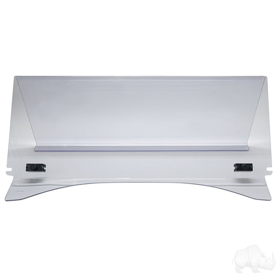 Windshield, 1/4" Impact Modified Clear 2 Piece, Club Car Tempo, Onward, Precedent