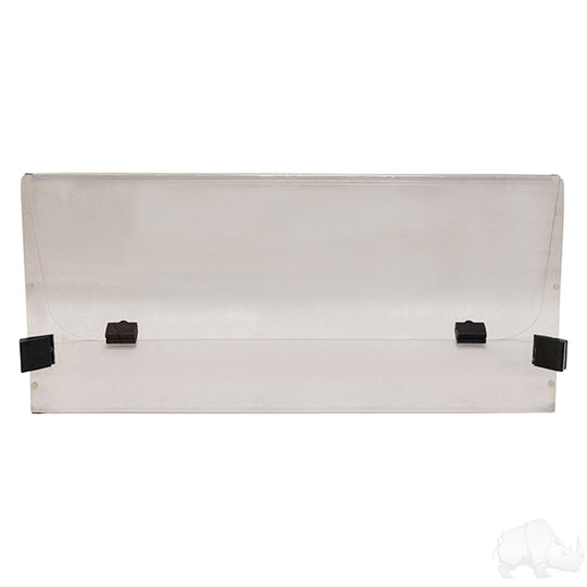 Windshield, Impact Modified Clear 2 Piece, Club Car DS Style 00+