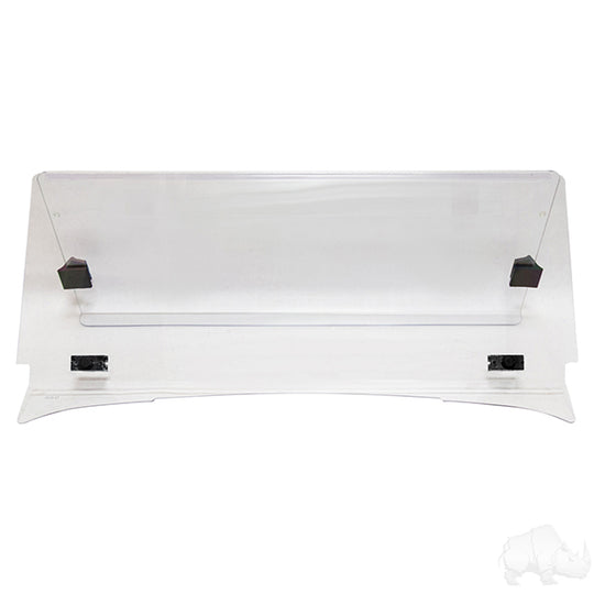 Windshield, Impact Modified Clear 2 Piece, EZGO TXT 95-13, Medalist