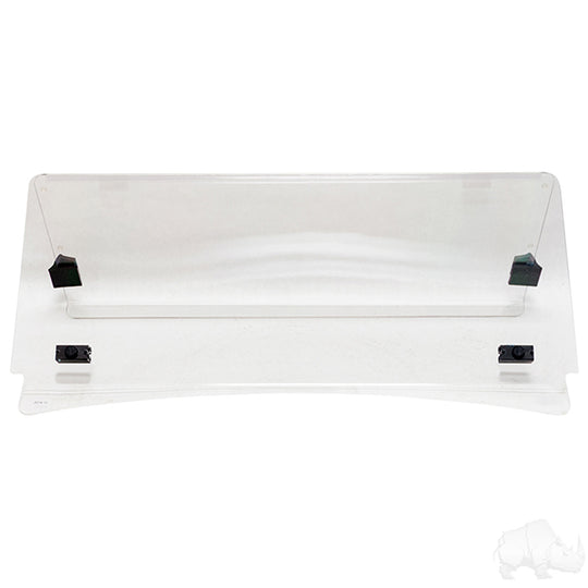 Windshield, Impact Modified Clear 2 Piece, EZGO ST/Workhorse