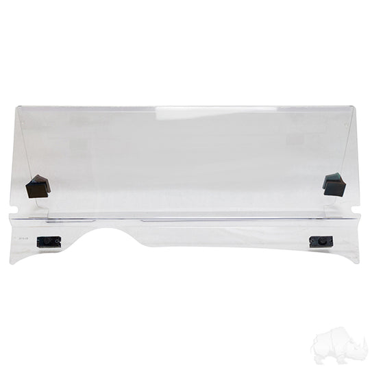 Windshield, Impact Modified Clear 2 Piece, EZGO RXV 08+