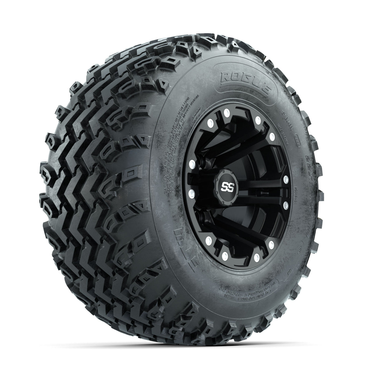 GTW Specter Matte Black 10 in Wheels with 22x11.00-10 Rogue All Terrain Tires ‚Äì Full Set