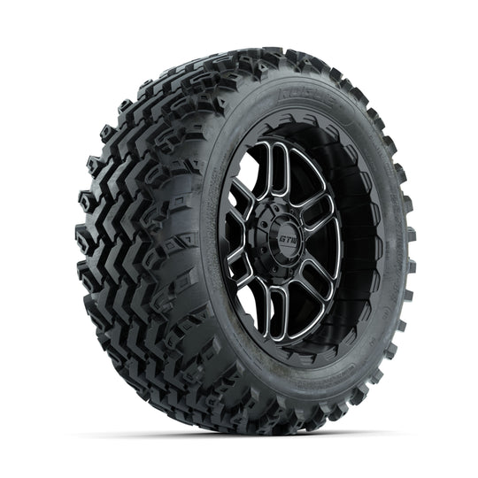 GTW Titan Machined/Black 14 in Wheels with 23x10.00-14 Rogue All Terrain Tires ‚Äì Full Set
